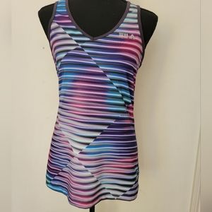 Women's Fila Sport Racerback V Neck Tank Top MEDIUM